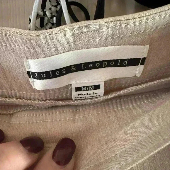 Jules & Leopold Beige Pants - Picture 3 of 8